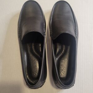 Born Allan full grain leather slip on driver/loafer in black mens sz 10 NWOB